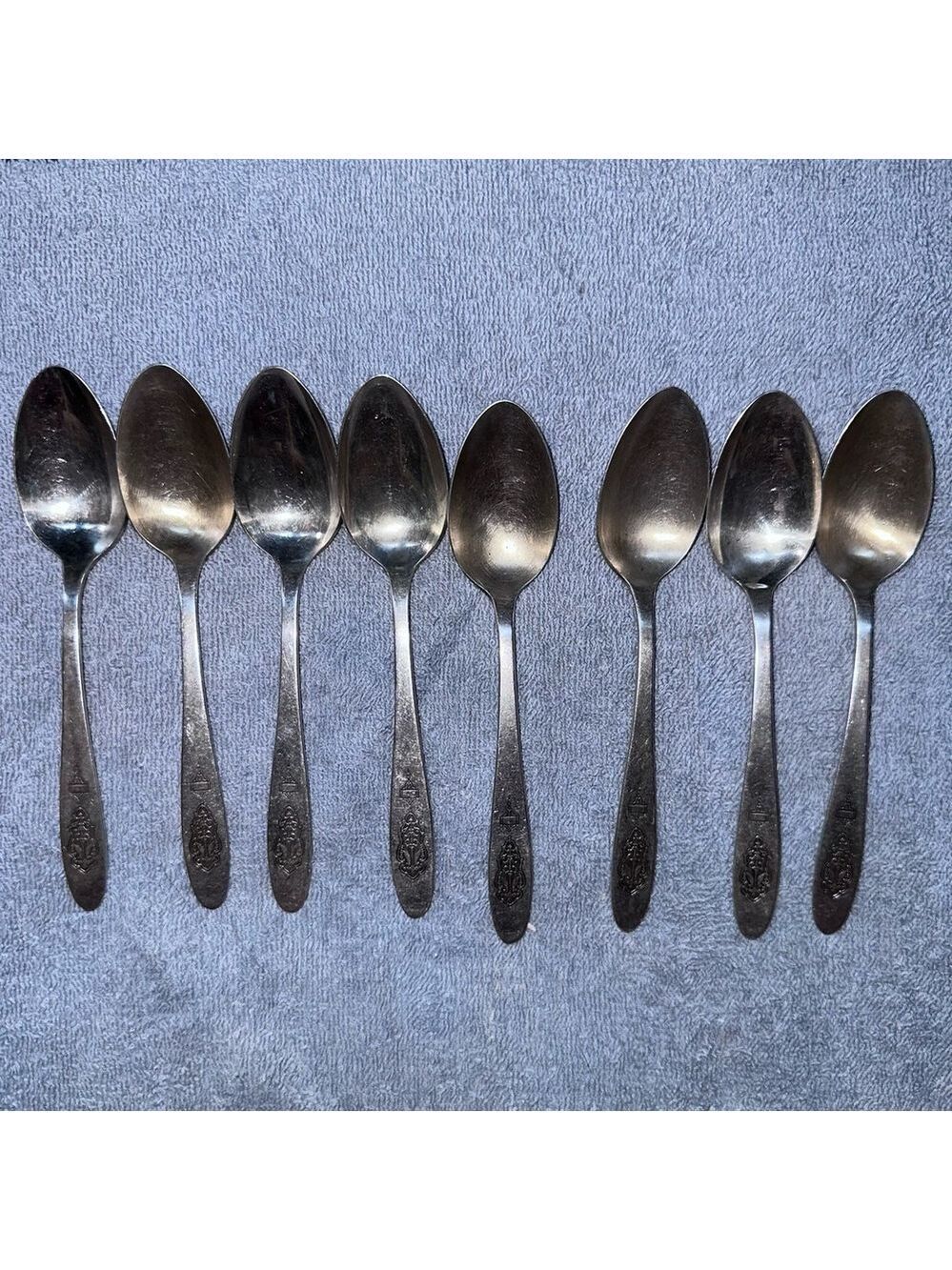 Vintage Oneida Community Plate BIRD OF PARADISE TeaSpoon Set